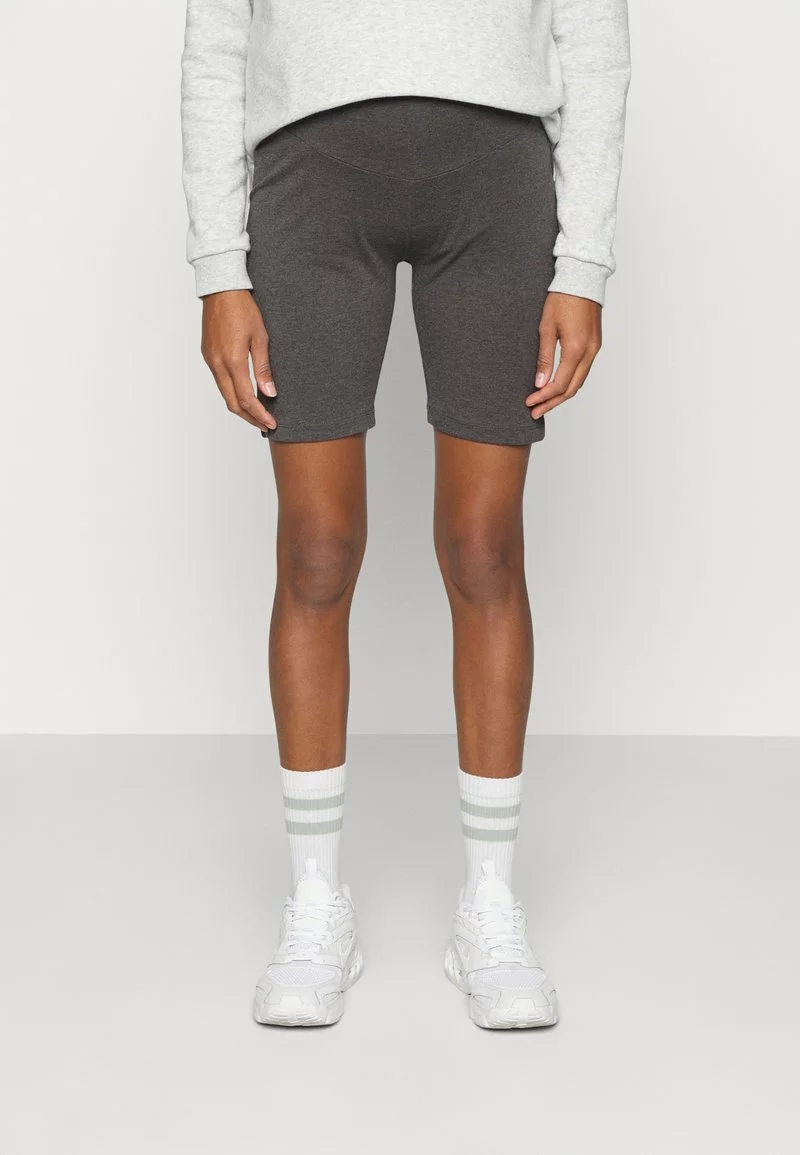 Anna Field MAMA SHORTS 2 PACK - Shorts - Black/ Mottled Dark Grey 4 Anna Field MAMA SHORTS 2 PACK - Shorts - Black/ Mottled Dark Grey - Image 4