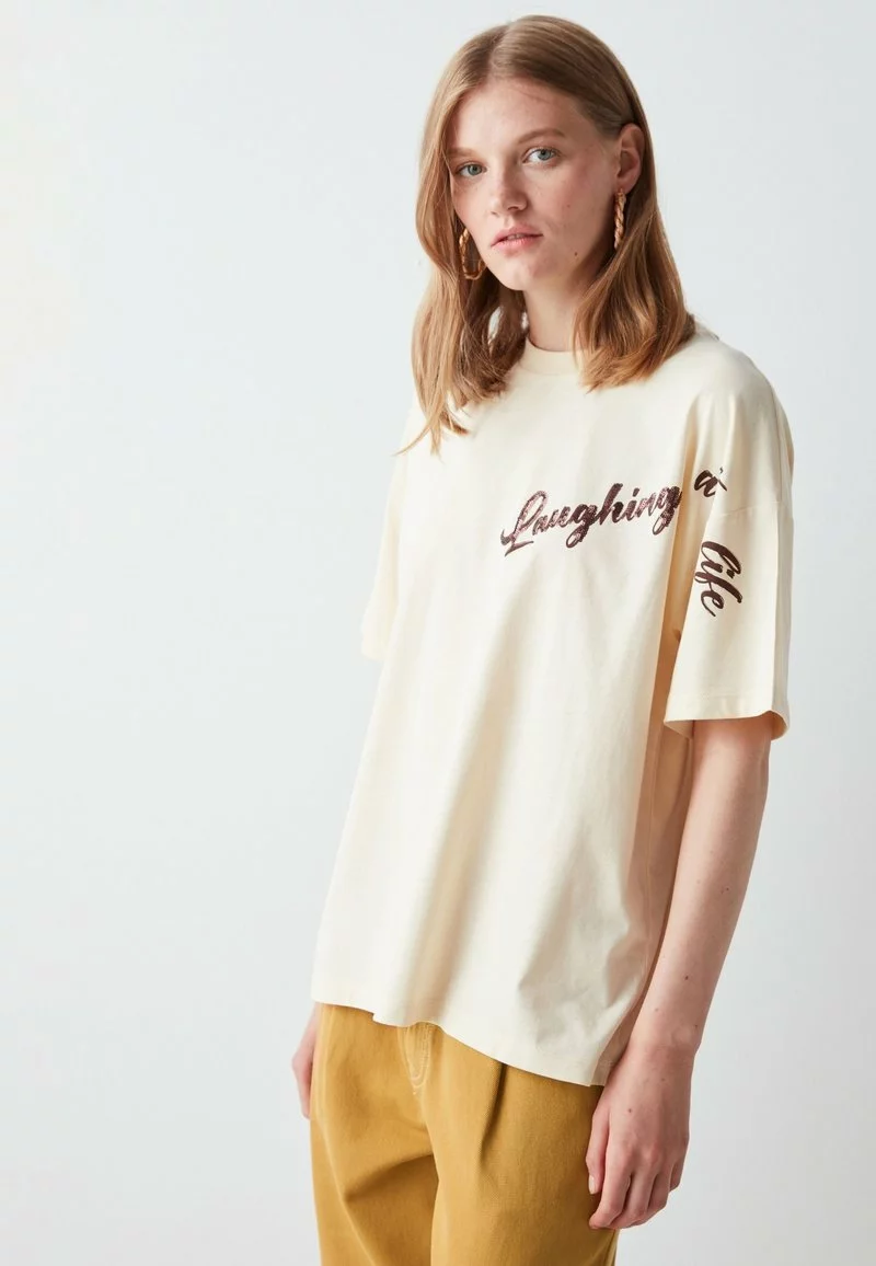 Ipekyol HIGH WAIST - Jeans Straight Leg - Mustard 4 Ipekyol HIGH WAIST - Jeans Straight Leg - Mustard - Image 4