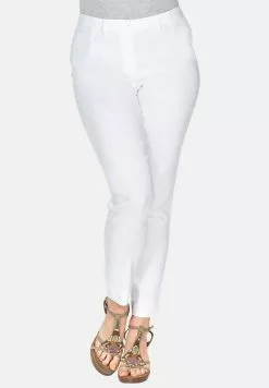 Sheego BENGALIN - Stoffhose - White