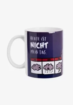 Pummeleinhorn PUMMEL FRIENDS TASSE GRUMMELEINHORN - HEUTE IST NICHT MEIN TAG - 320ml - Trinkflasche - Weiß