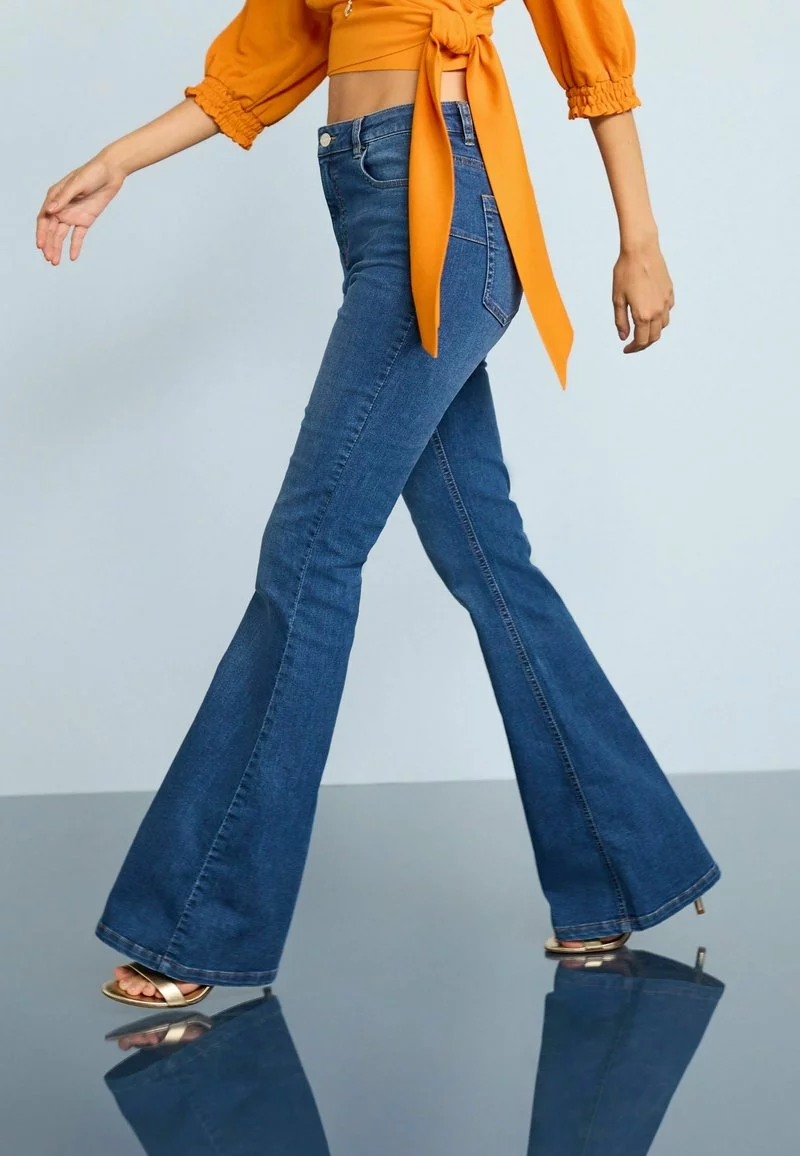 Next PUSH-UP STANDARD - Flared Jeans - Dark Blue 2 Next PUSH-UP STANDARD - Flared Jeans - Dark Blue - Image 2