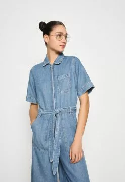 Scotch & Soda ZIP FRONT RETRO INSPIRED - Jumpsuit - Indigo 9 Scotch & Soda ZIP FRONT RETRO INSPIRED - Jumpsuit - Indigo -Hosen Elegante Boutique c6ecfd8bf236465da4f941fe89e29f83