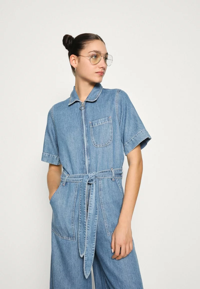 Scotch & Soda ZIP FRONT RETRO INSPIRED - Jumpsuit - Indigo 4 Scotch & Soda ZIP FRONT RETRO INSPIRED - Jumpsuit - Indigo - Image 4
