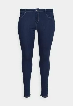 ONLY CARMAKOMA CARTHUNDER PUSH UP - Jeans Skinny Fit - Dark Blue Denim -Hosen Elegante Boutique c9b7700abefa4834a40005b8b6c5adbb