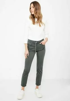 Cecil SLIM FIT MIT STRETCH - Stoffhose - Grün 7 Cecil SLIM FIT MIT STRETCH - Stoffhose - Grün -Hosen Elegante Boutique cf3367bc5a7145b596fadfeb77e8e6af