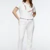 Fiorella Rubino Jeans Slim Fit - Bianco