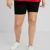 ONLY CARMAKOMA CARTIME - Shorts - Black