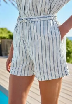 Next STRIPE ELASTICATED PULL ON - Shorts - Blue -Hosen Elegante Boutique d12f5425b3a2410385706d903d66a8c6