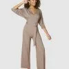 Les Lunes CARA - Jumpsuit - Dark Taupe