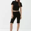 QS By S.Oliver CAPRIS - Jeans Shorts - Schwarz