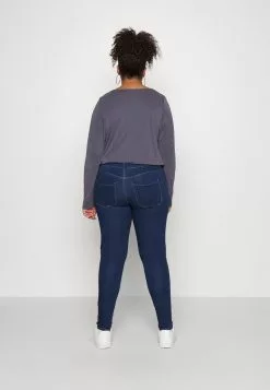 ONLY CARMAKOMA CARTHUNDER PUSH UP - Jeans Skinny Fit - Dark Blue Denim -Hosen Elegante Boutique d875dea1dec5492ea88eaa99d97d8e5b