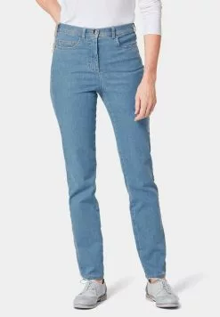 GOLDNER Jeans Straight Leg - Hellblau