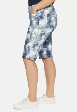 Sheego BERMUDAS - Jeans Shorts - Royalblau/weiß -Hosen Elegante Boutique d960af3bca5c483bb7cf2dfd2770d855