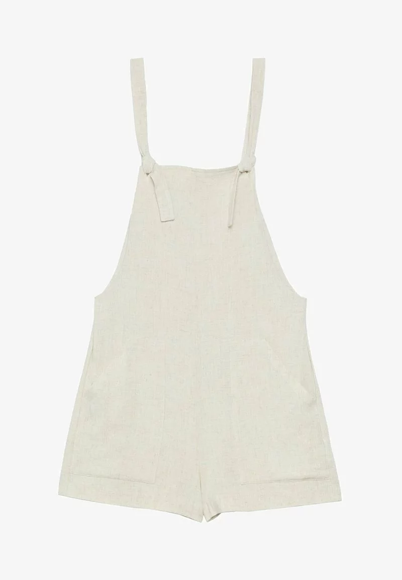 Stradivarius RUSTIKALE - Latzhose - Stone 5 Stradivarius RUSTIKALE - Latzhose - Stone - Image 5