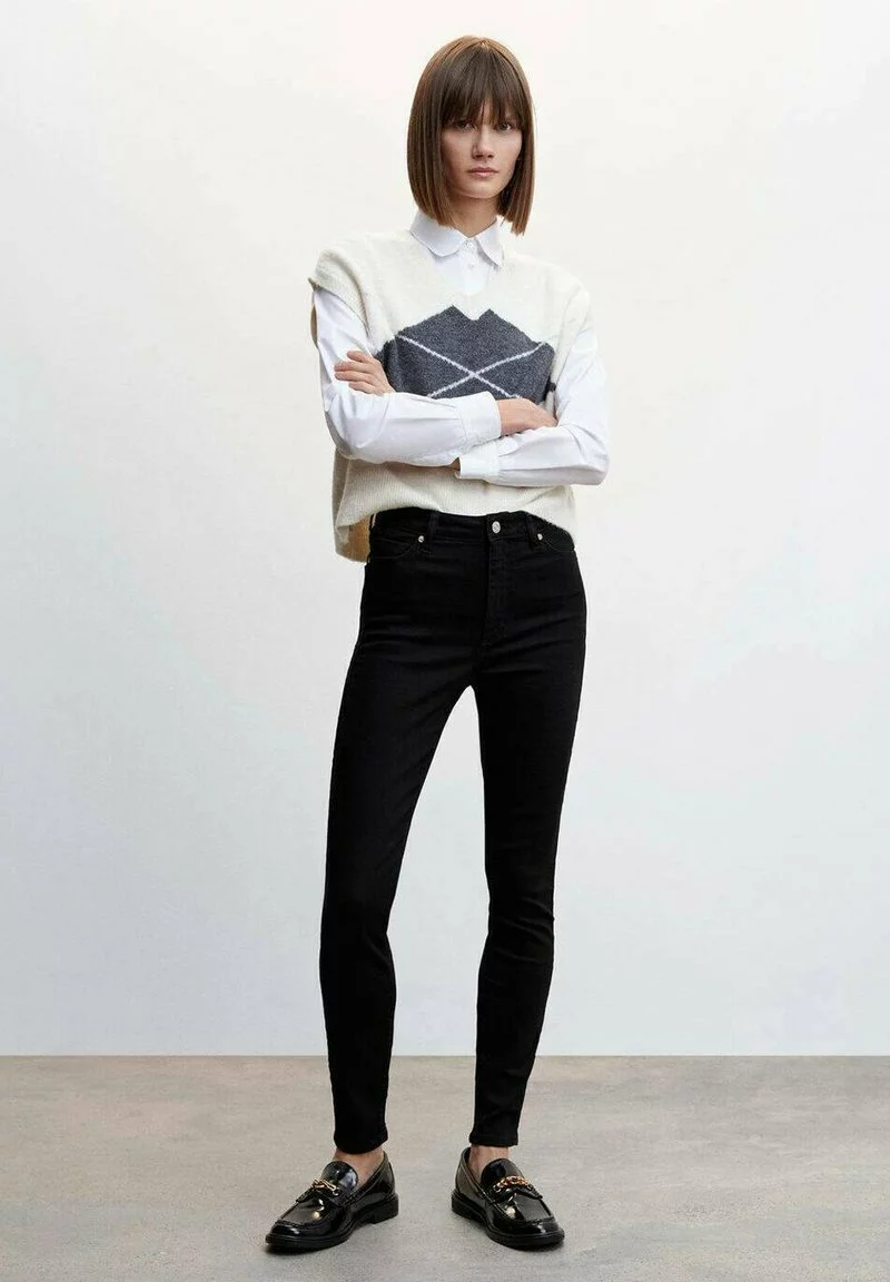 Mango ANNE - Jeans Slim Fit - Black Denim 2 Mango ANNE - Jeans Slim Fit - Black Denim - Image 2