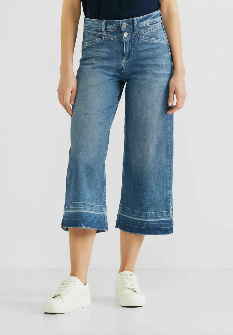 STREET ONE CASUAL FIT CULOTTE - Jeans Relaxed Fit - Sky Blue Wash 1 STREET ONE CASUAL FIT CULOTTE - Jeans Relaxed Fit - Sky Blue Wash