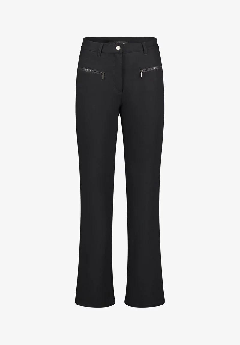 Betty Barclay PERFECT BODY MIT REISSVERSCHLUSSTASCHEN - Stoffhose - Schwarz 1 Betty Barclay PERFECT BODY MIT REISSVERSCHLUSSTASCHEN - Stoffhose - Schwarz