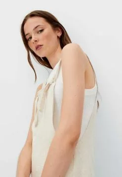 Stradivarius RUSTIKALE - Latzhose - Stone 9 Stradivarius RUSTIKALE - Latzhose - Stone -Hosen Elegante Boutique e0421429a7d247808b679cf367db8744