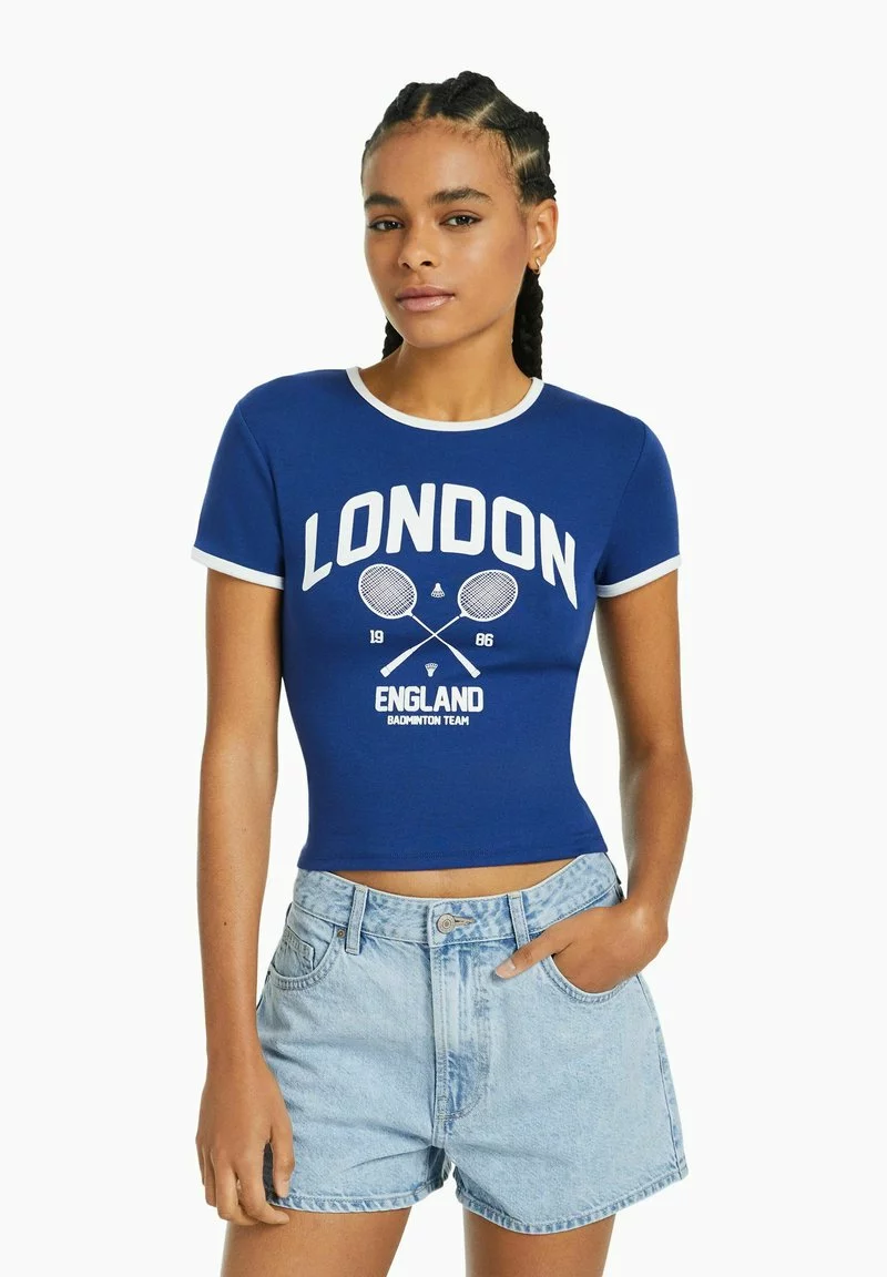 BERSHKA MOM FIT - Jeans Shorts - Light Blue 1 BERSHKA MOM FIT - Jeans Shorts - Light Blue