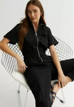 New Look ZIP UTILITY PARACHUTE - Jumpsuit - Black 9 New Look ZIP UTILITY PARACHUTE - Jumpsuit - Black -Hosen Elegante Boutique e1b4fe979ed94ccdb2f2792d41310771