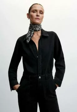 Mango CARMELA - Jumpsuit - Black Denim 9 Mango CARMELA - Jumpsuit - Black Denim -Hosen Elegante Boutique e3f1ccda62504270b2ca5723da9e61f4
