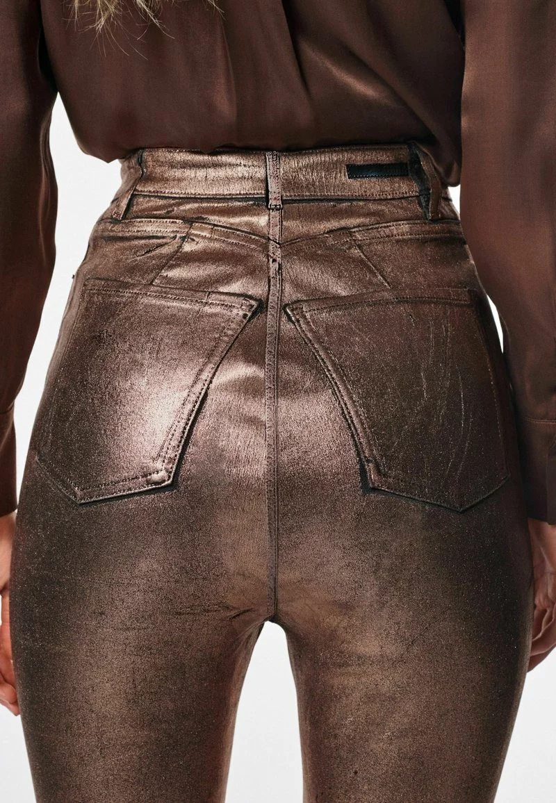 Next ULTRA HIGH RISE STANDARD - Jeans Slim Fit - Bronze Foil 4 Next ULTRA HIGH RISE STANDARD - Jeans Slim Fit - Bronze Foil - Image 4