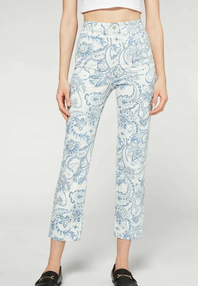 Calzedonia MIT HOHEM BUND IM CROPPED-SCHNITT - Jeans Straight Leg - Paisley Print 5 Calzedonia MIT HOHEM BUND IM CROPPED-SCHNITT - Jeans Straight Leg - Paisley Print - Image 5