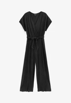 Next SHORT SLEEVE PLISSE STANDARD - Jumpsuit - Black 10 Next SHORT SLEEVE PLISSE STANDARD - Jumpsuit - Black -Hosen Elegante Boutique e5914b09e6d341548714cb839dce62de