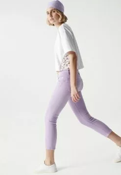 Salsa Jeans PUSH UP CROPPED - Jeans Skinny Fit - Rosa -Hosen Elegante Boutique e5a8e6a48a6145a58895f69eb7ac1ebb