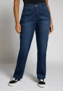 Ulla Popken MONY REISSVERSCHLUSSTASCHEN - Jeans Bootcut - Dark Blue Denim 10 Ulla Popken MONY REISSVERSCHLUSSTASCHEN - Jeans Bootcut - Dark Blue Denim -Hosen Elegante Boutique e653a08e335540908cca601849b8b117