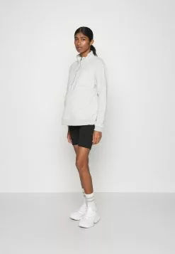 Anna Field MAMA SHORTS 2 PACK - Shorts - Black/ Mottled Dark Grey