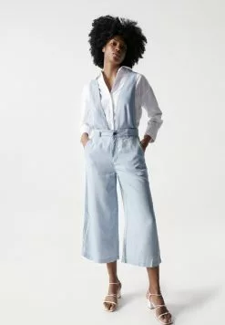 Salsa Jeans LOOSE CROPPED STRAIGHT - Jumpsuit - Blau -Hosen Elegante Boutique eae4efa5235b486d9076e122b1ad928d