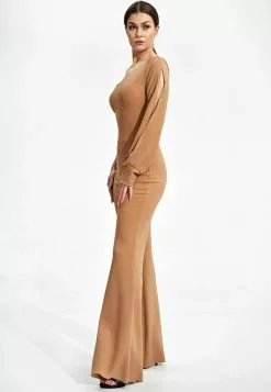 Figl Jumpsuit - Beige -Hosen Elegante Boutique ed3c0cbd709243189d174f4e2ada017c