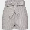 ONLY Petite SMILLA STRIPE BELT - Shorts - Kalamata/white