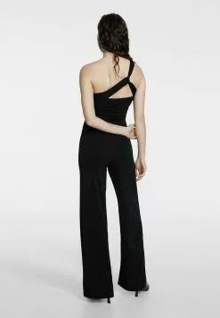 Stradivarius WITH CRISS CROSS BACK - Jumpsuit - Black -Hosen Elegante Boutique f3ec961bbe5b40a5aeb061458281471f