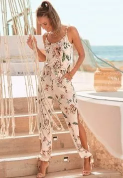 LASCANA Jumpsuit - Türkis-bedruckt -Hosen Elegante Boutique f5650383395e427c9a2dde6dd4064069