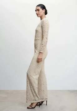 Mango LILOU A - Jumpsuit - Ecru 10 Mango LILOU A - Jumpsuit - Ecru -Hosen Elegante Boutique f5d8ce17bda8445687b52e0dc8c4f144