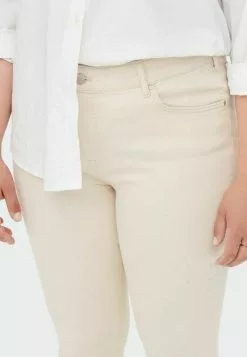 ONLY CARMAKOMA CURVY CARWILLY REG - Jeans Skinny Fit - Ecru 11 ONLY CARMAKOMA CURVY CARWILLY REG - Jeans Skinny Fit - Ecru -Hosen Elegante Boutique f5f19ccb4219454a9345e4aecd15d417