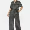 Sheego Jumpsuit - Schwarz Bedruckt