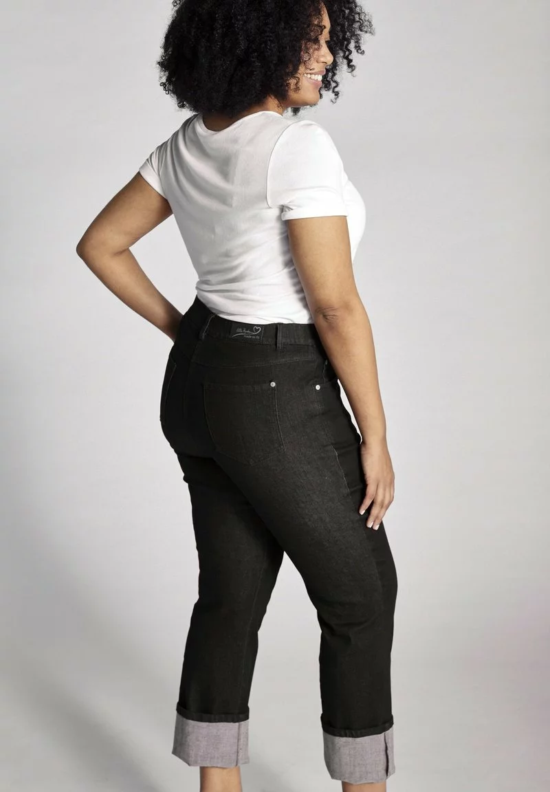 Ulla Popken GROSSE GRÖSSEN - Jeans Straight Leg - Black 3 Ulla Popken GROSSE GRÖSSEN - Jeans Straight Leg - Black - Image 3