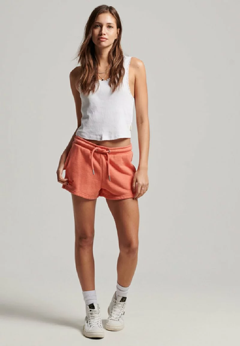 Superdry VINTAGE LOGO EMBROIDERED - Shorts - La Coral Marl 2 Superdry VINTAGE LOGO EMBROIDERED - Shorts - La Coral Marl - Image 2