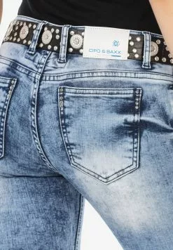 Cipo & Baxx Jeans Slim Fit - Iceblue -Hosen Elegante Boutique fab08b708e0f4a3caebdc9a55a464797