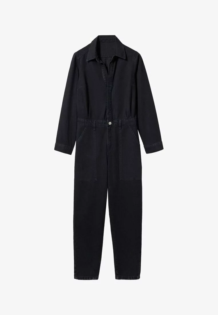 Mango CARMELA - Jumpsuit - Black Denim 5 Mango CARMELA - Jumpsuit - Black Denim - Image 5