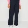 Vero Moda VMLIANNA WIDE PANTS - Stoffhose - Navy Blazer